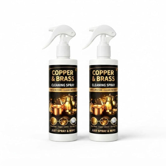 Copper & Brass Cleaning Spray – Shine & Restore Metal Polish (Pack of 2)