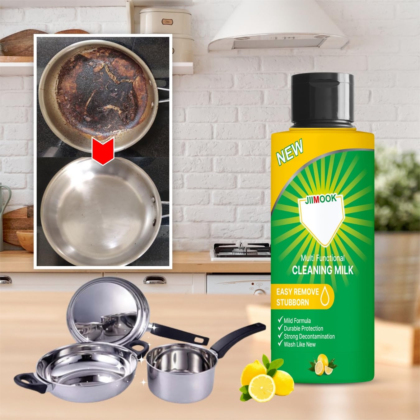 Multi Functional Cleaning Milk Premium Liquid Surface Stain Remover