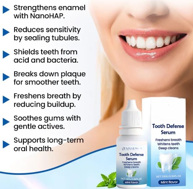 NanoHAP Tooth Defense Serum | Advanced Enamel Care, Fresh Breath & Daily Oral Protection | Buy 1 Get 1 Free